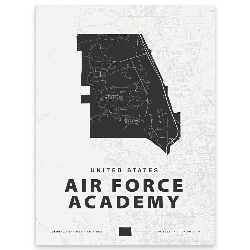 Air Force Academy Map Print