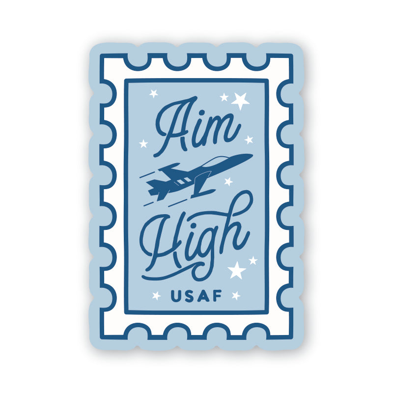 Aim High Air Force Stamp Sticker