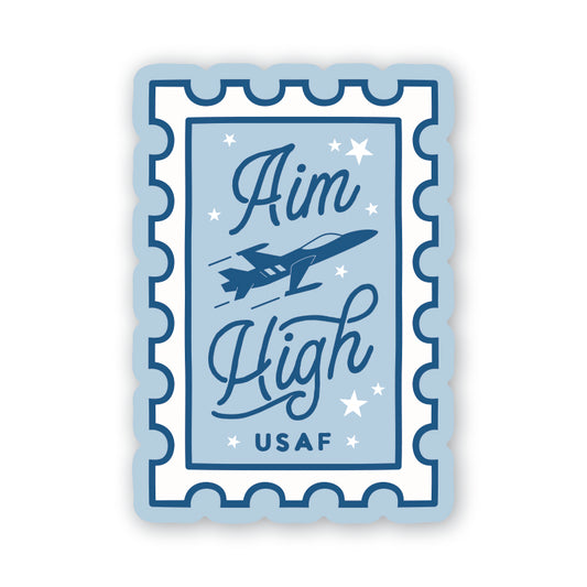 Aim High Air Force Stamp Sticker