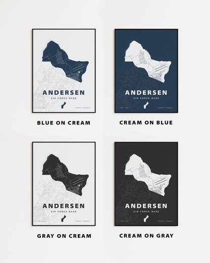 Andersen Air Force Base Map Print