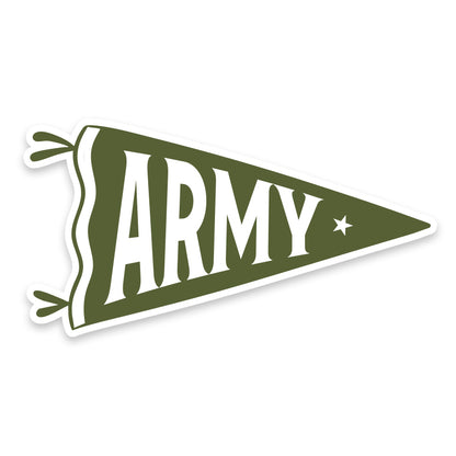Army Pennant Vinyl Sticker
