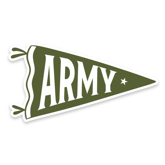 Army Pennant Vinyl Sticker
