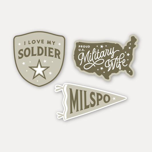 Army Wife Vinyl Sticker Pack