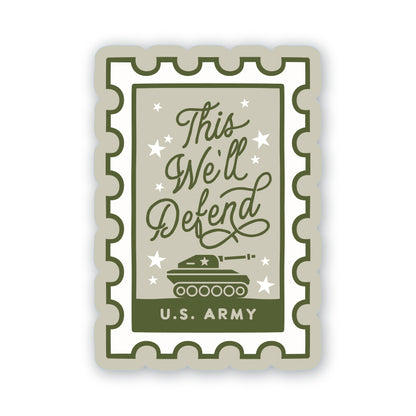 This We’ll Defend Army Stamp Sticker