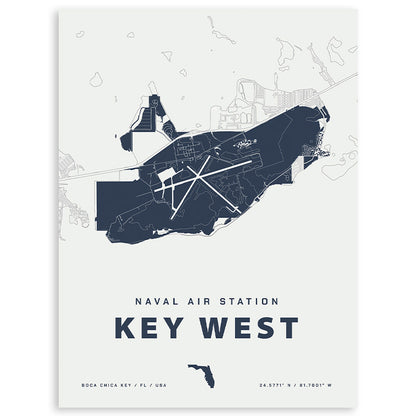 Naval Air Station Key West Map Print
