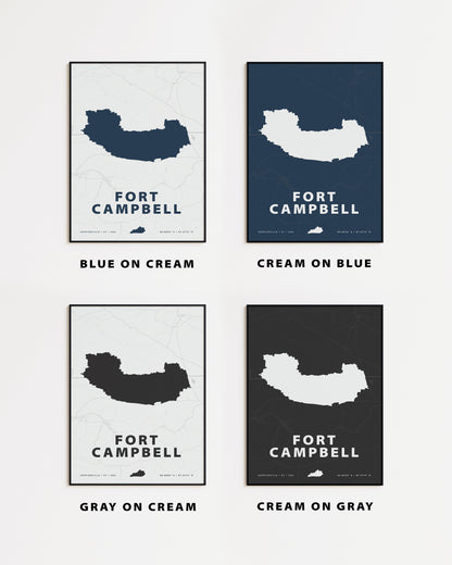 Fort Campbell Map Print