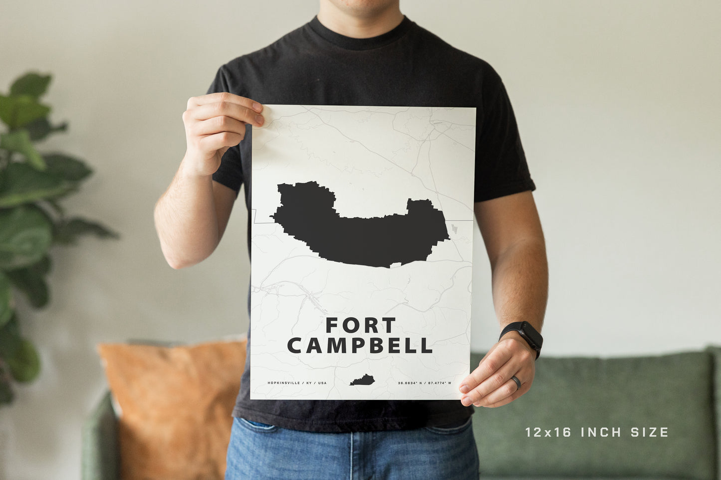 Fort Campbell Map Print