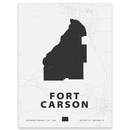 Fort Carson Map Print