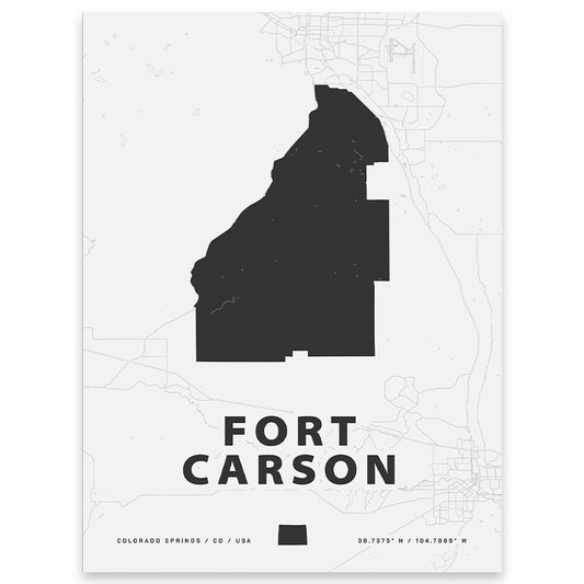 Fort Carson Map Print