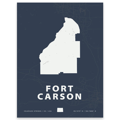Fort Carson Map Print
