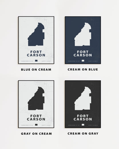 Fort Carson Map Print