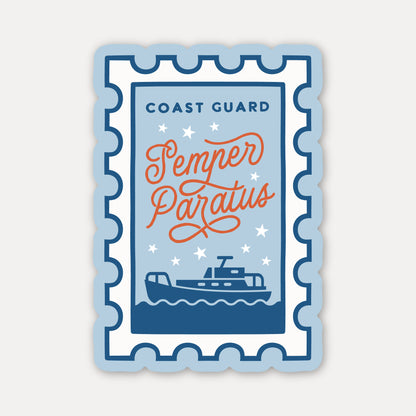 Semper Paratus Coast Guard Stamp Sticker