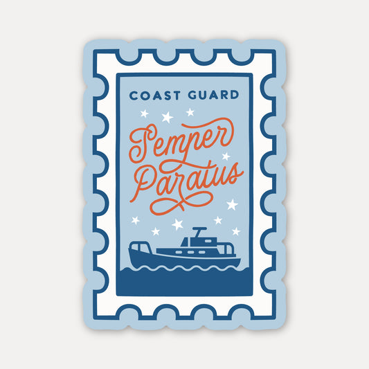 Semper Paratus Coast Guard Stamp Sticker