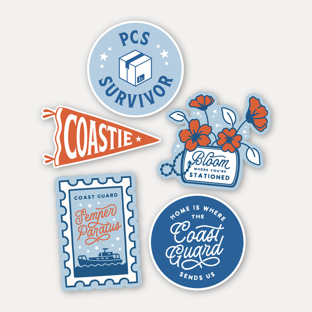 Coast Guard Vinyl Sticker Pack