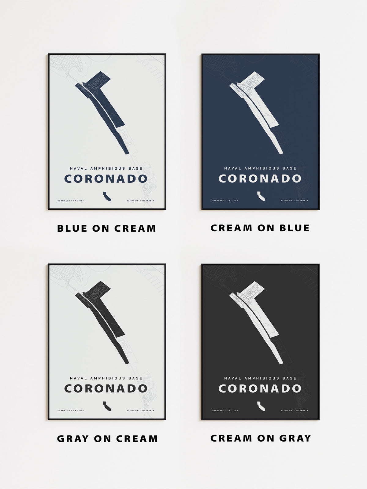 Naval Amphibious Base Coronado Map Print