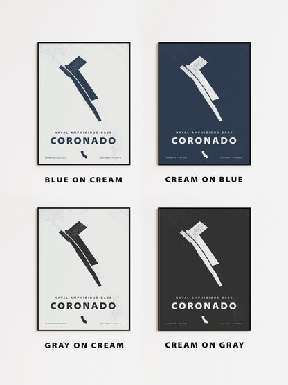 Naval Amphibious Base Coronado Map Print