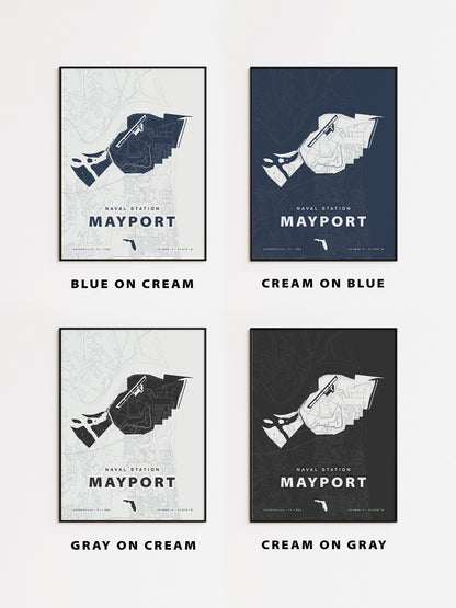 Naval Station Mayport Map Print