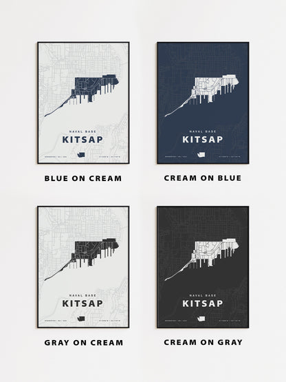 Naval Base Kitsap Map Print