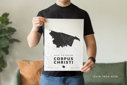 Naval Air Station Corpus Christi Map Print