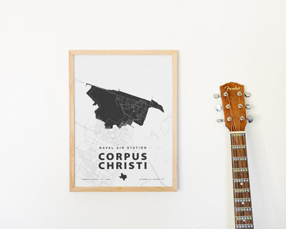 Naval Air Station Corpus Christi Map Print