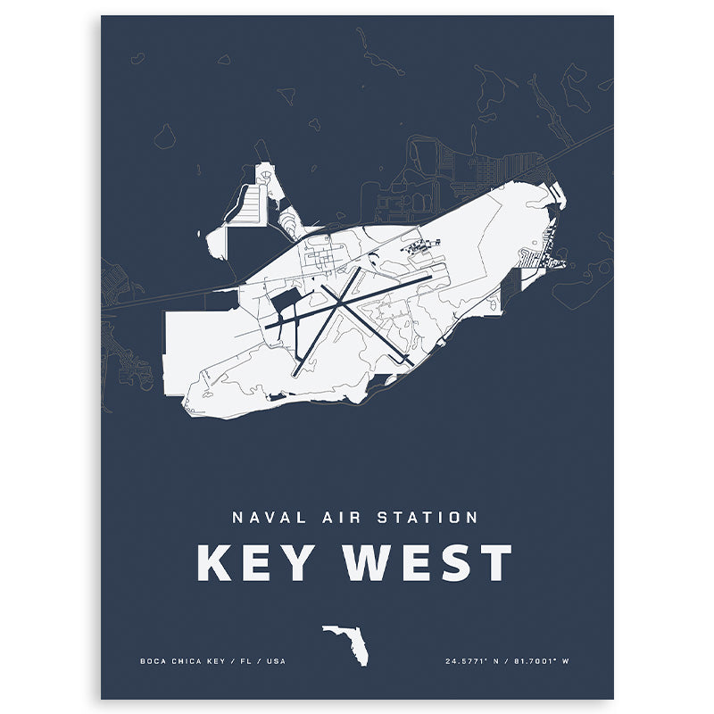 Naval Air Station Key West Map Print