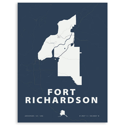 Fort Richardson Map Print
