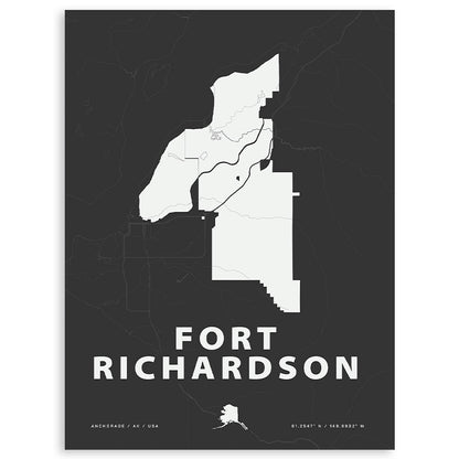 Fort Richardson Map Print