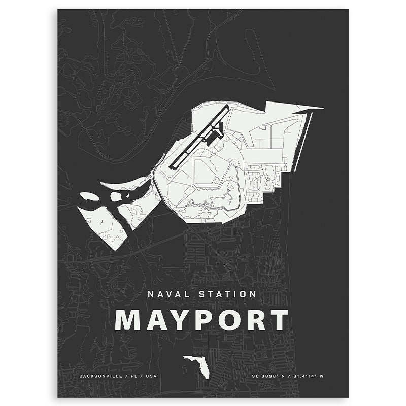 Naval Station Mayport Map Print