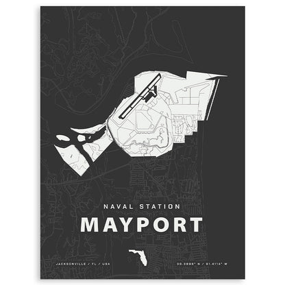 Naval Station Mayport Map Print