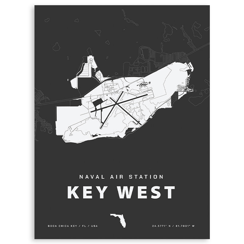 Naval Air Station Key West Map Print