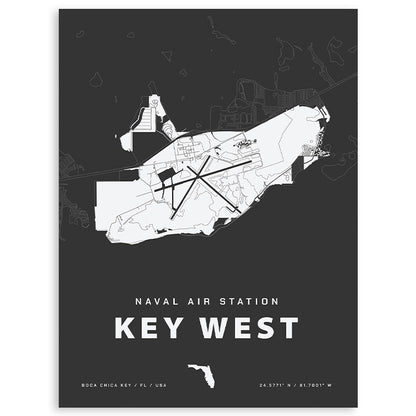 Naval Air Station Key West Map Print