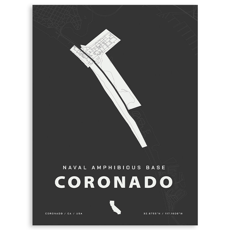 Naval Amphibious Base Coronado Map Print