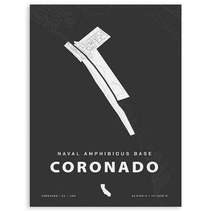Naval Amphibious Base Coronado Map Print