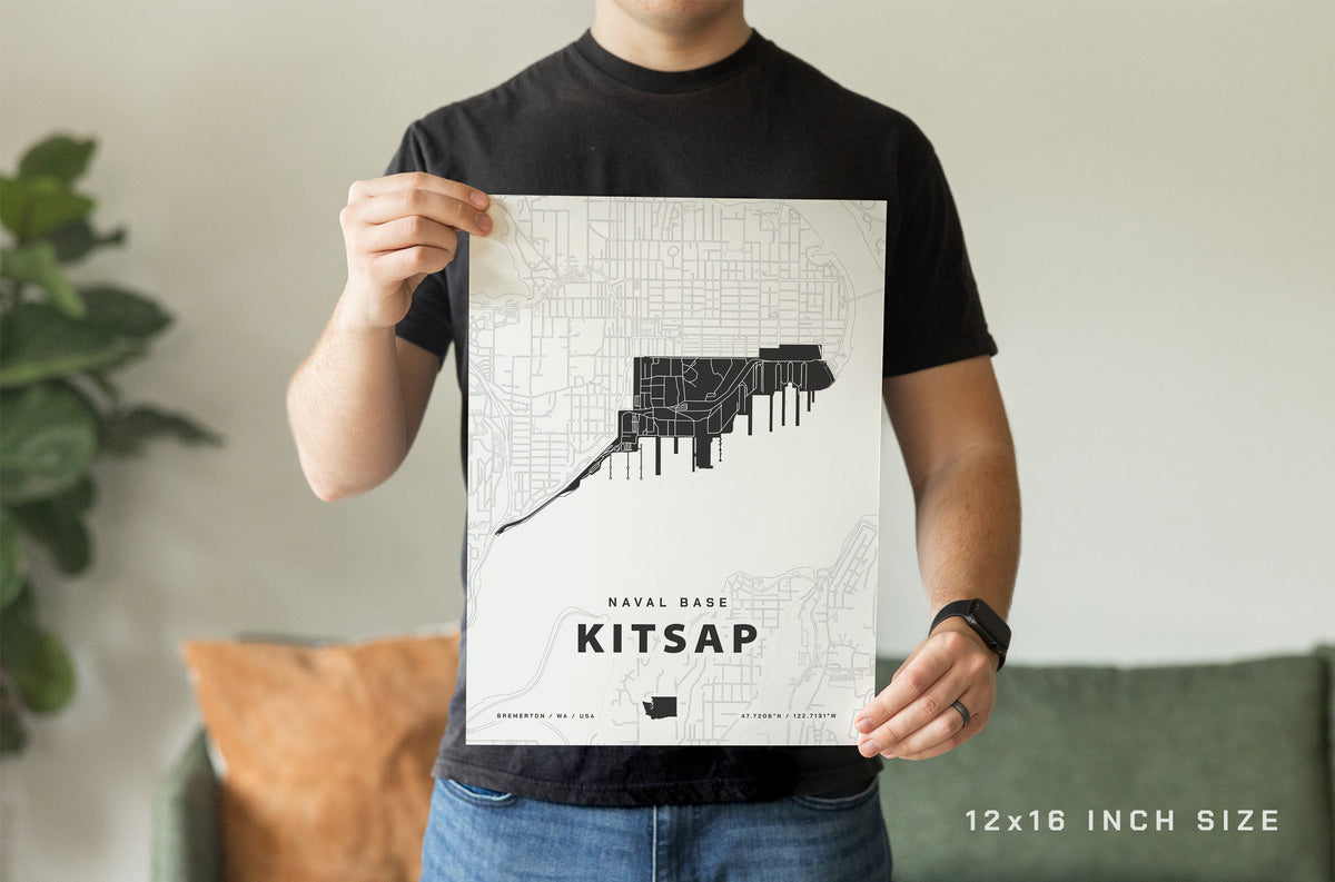 Naval Base Kitsap Map Print