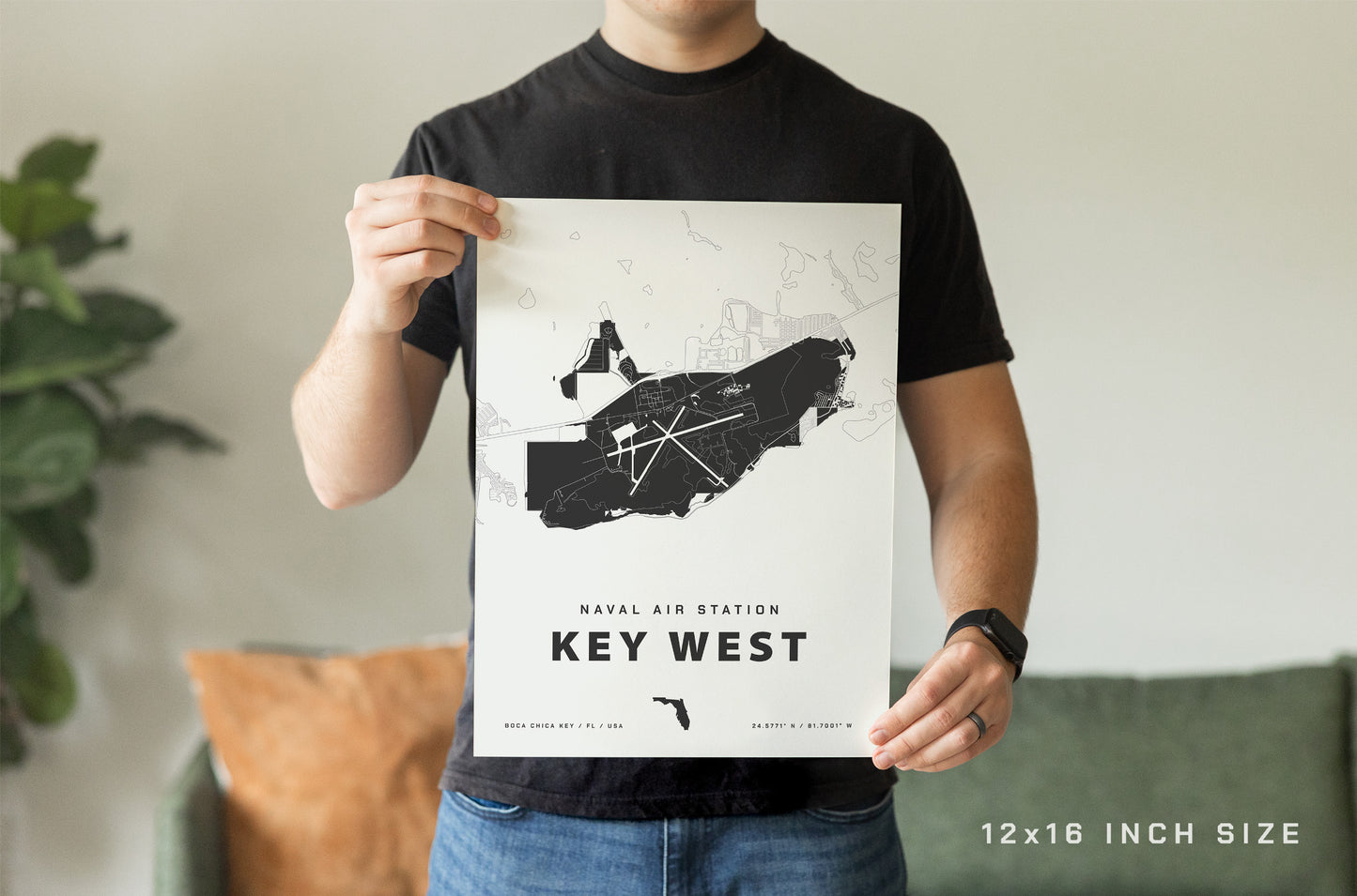 Naval Air Station Key West Map Print