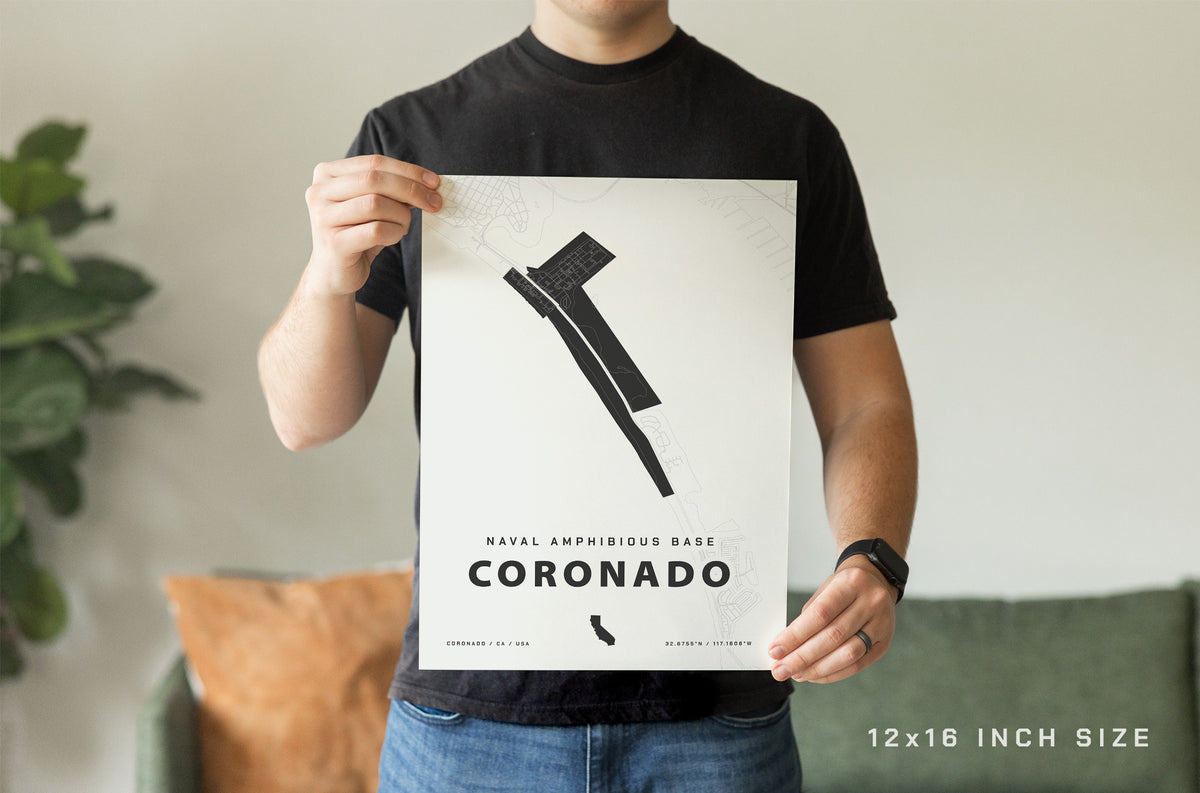 Naval Amphibious Base Coronado Map Print