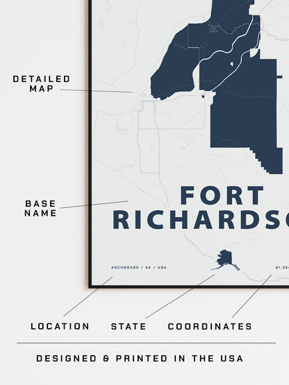 Fort Richardson Map Print