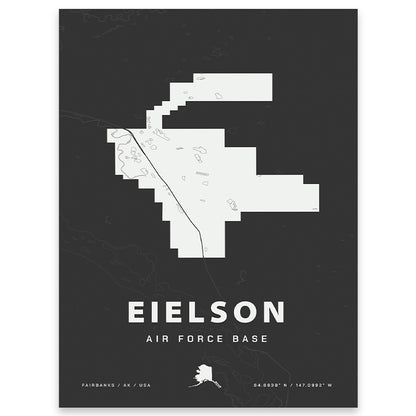 Eielson Air Force Base Map Print