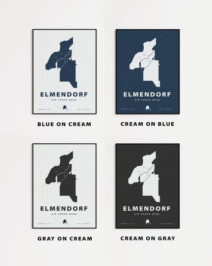 Elmendorf Air Force Base Map Print