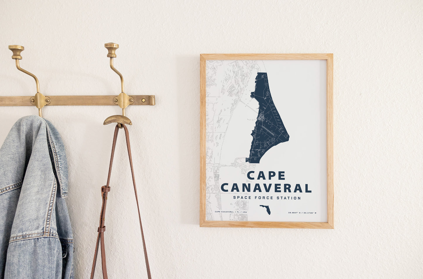 Cape Canaveral Space Force Station Map Print