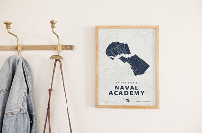 United States Naval Academy Map Print