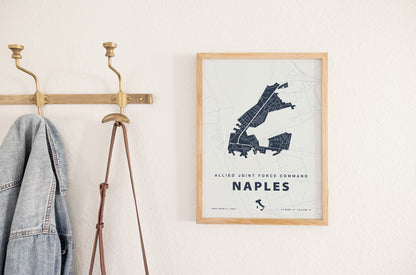 Allied Joint Force Command Naples Map Print