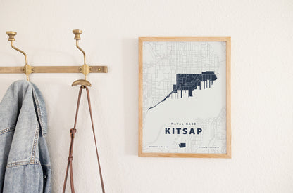 Naval Base Kitsap Map Print