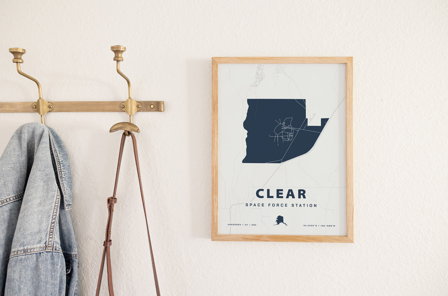 Clear Space Force Station Map Print