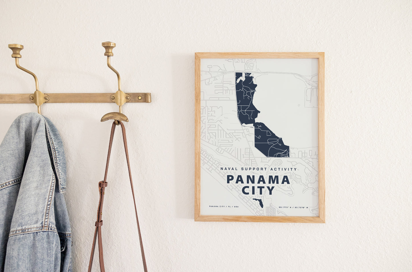 NAS Panama City Map Print