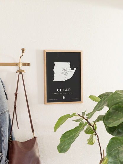 Clear Space Force Station Map Print
