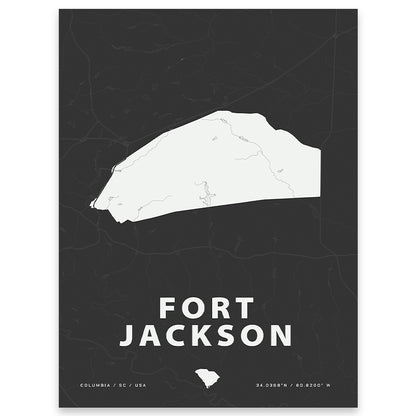 Fort Jackson Map Print