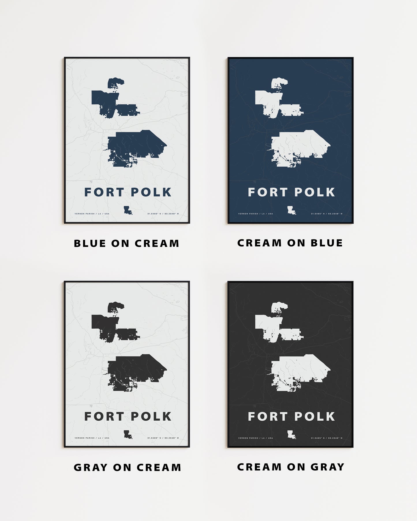 Fort Polk Map Print