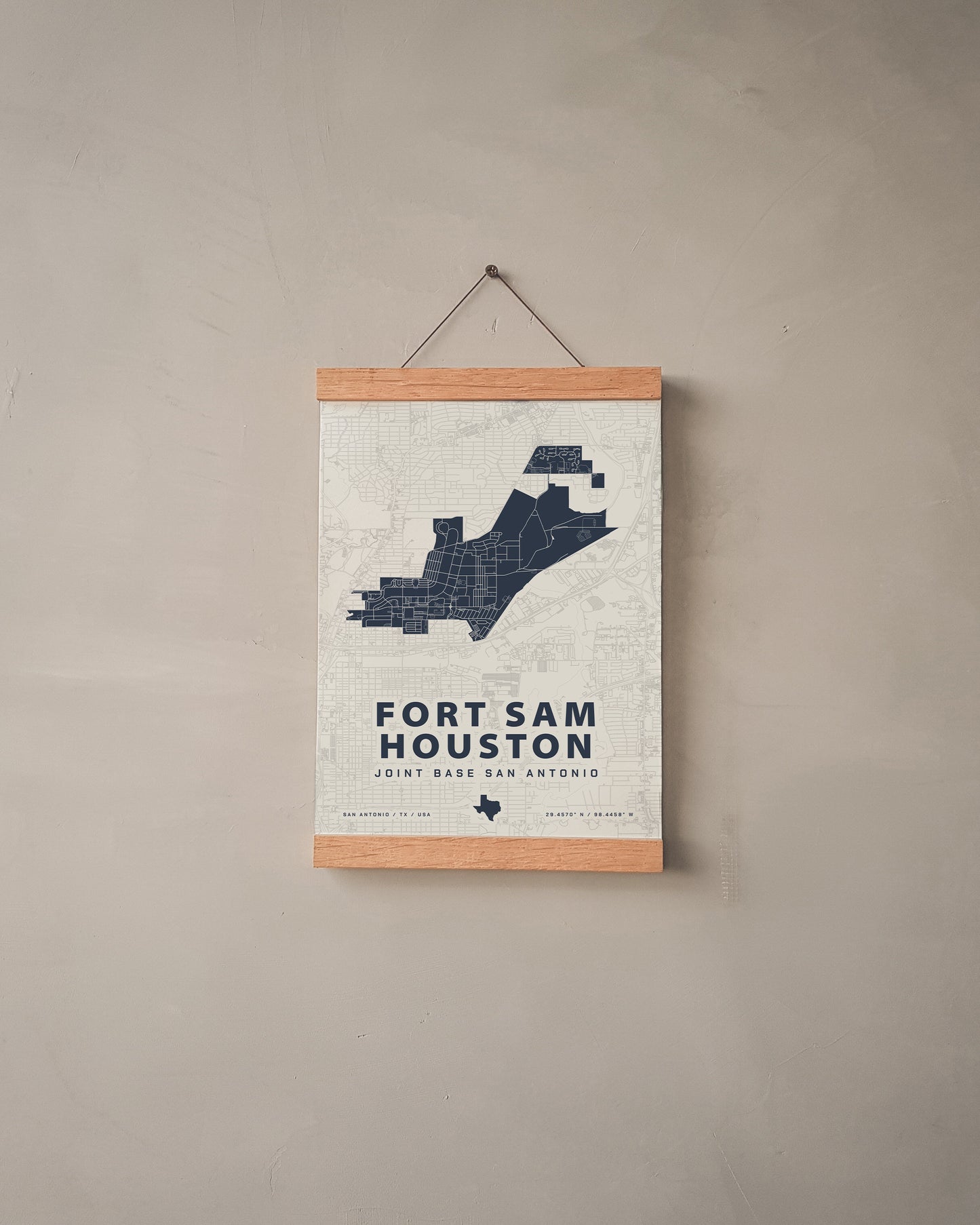 Fort Sam Houston Map Print