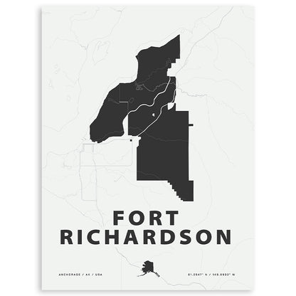 Fort Richardson Map Print